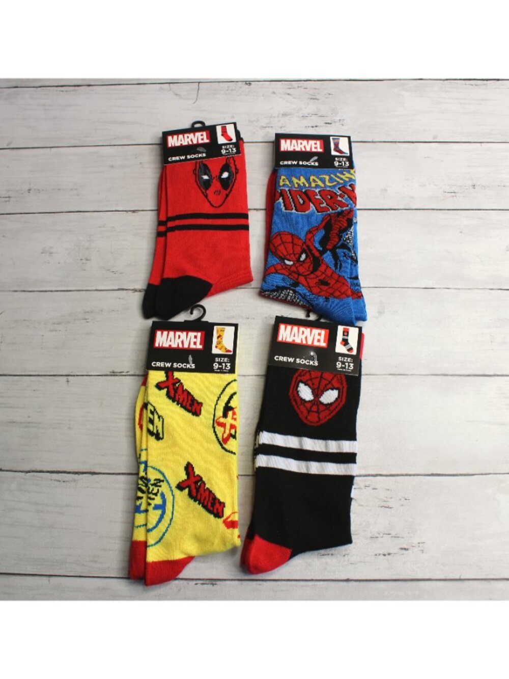 Marvel Men's Crew Socks Size 9-13 Lot Spider-Man - Picture 2 of 3